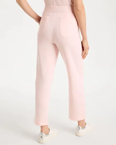 Chico's French Terry Cropped Pants In Pink Lotus In Pink