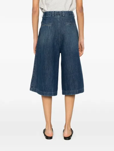 Berwich Linda Denim Shorts In Blue