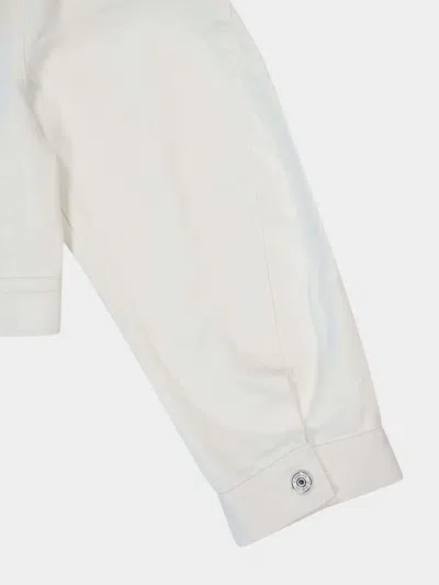 Givenchy Cropped Denim Jacket In White
