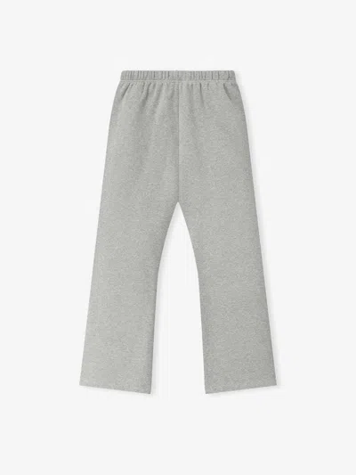 Essentials Embroidered Drawstring Trousers In Gray