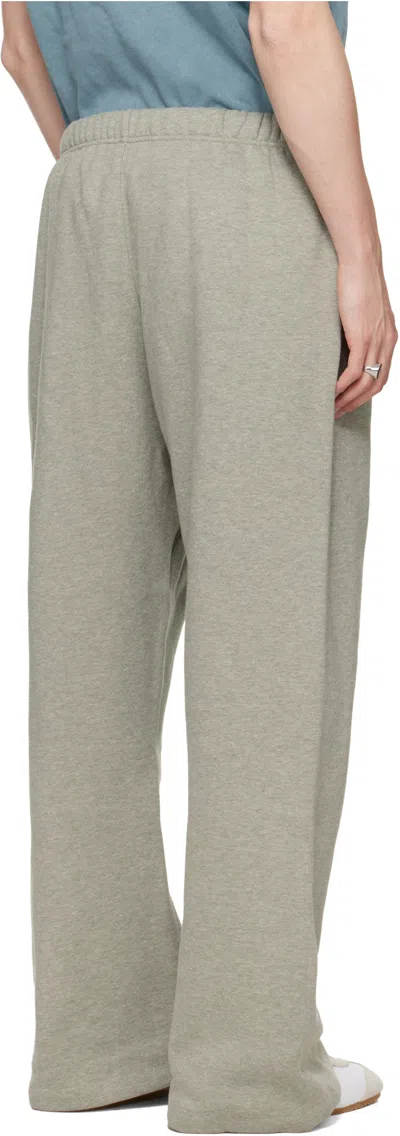 Essentials Embroidered Drawstring Trousers In Gray