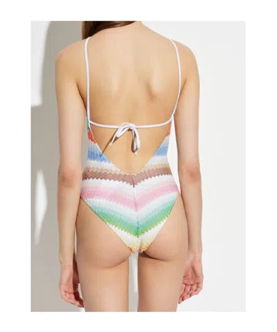 Missoni Zigzag Metallic-knit Triangle Bikini In Multi