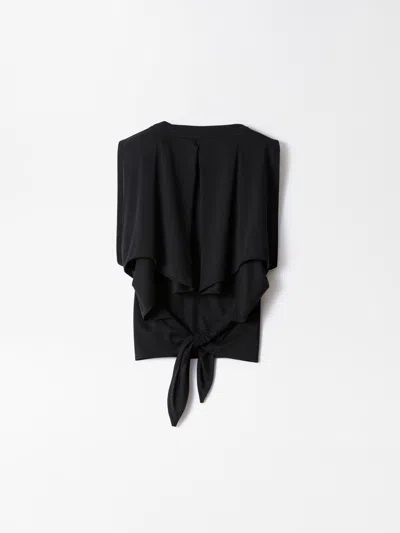 Jacquemus Marcel Open-back Blouse In Black