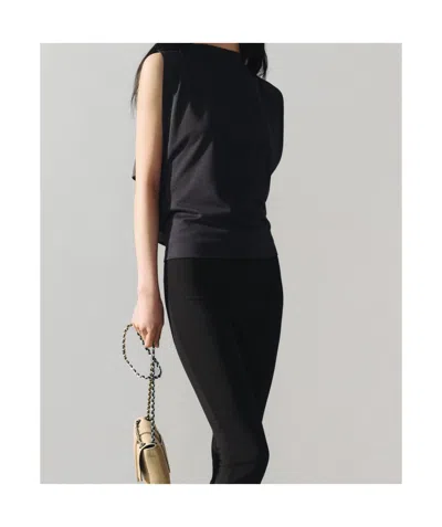 Jacquemus Marcel Open-back Blouse In Black
