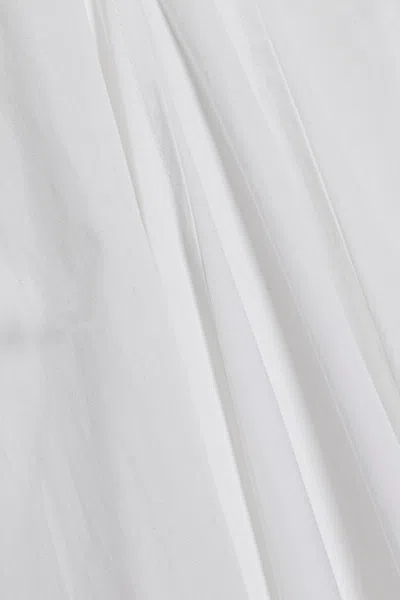 Simkhai Women's Hally Cotton Poplin Gathered Bubble Midi Dress In White