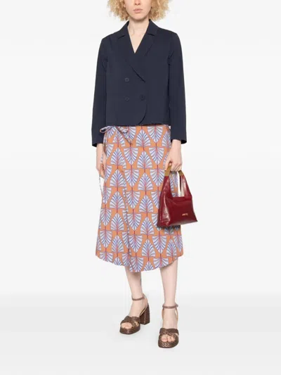 Niū Double-breasted Jacket In Blue
