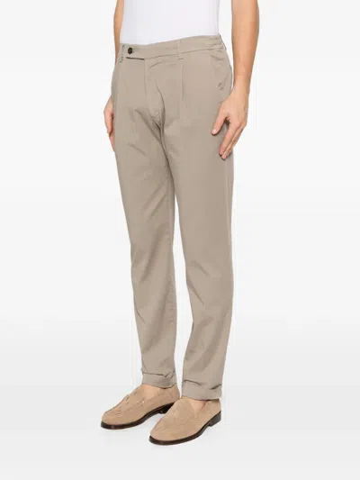 Berwich Pleated Basic Trousers In Purple
