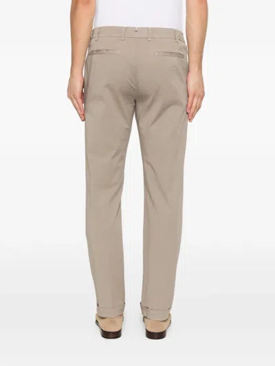 Berwich Pleated Basic Trousers In Purple