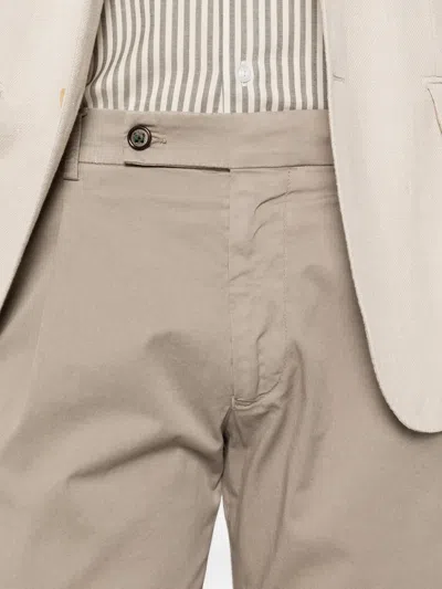 Berwich Pleated Basic Trousers In Purple