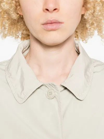 Aspesi Buttoned Coat In Gray