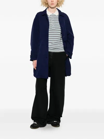 Aspesi Buttoned Coat In Blue