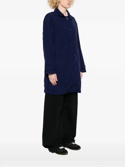 Aspesi Buttoned Coat In Blue