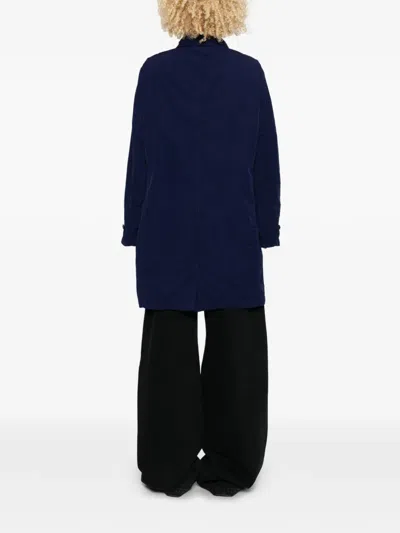 Aspesi Buttoned Coat In Blue