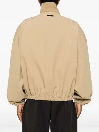 Essentials Logo-embroidered Jacket In Neutral