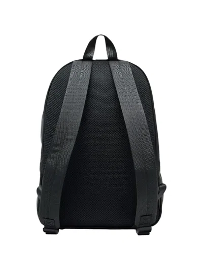 Armani Exchange Logo-patch Backpack In Black