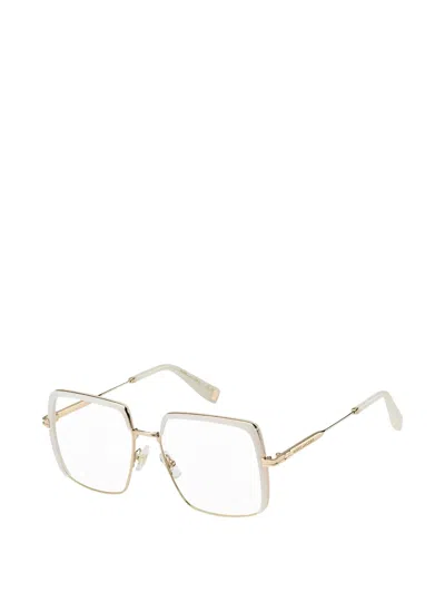 Marc Jacobs Square-frame Glasses In Gold