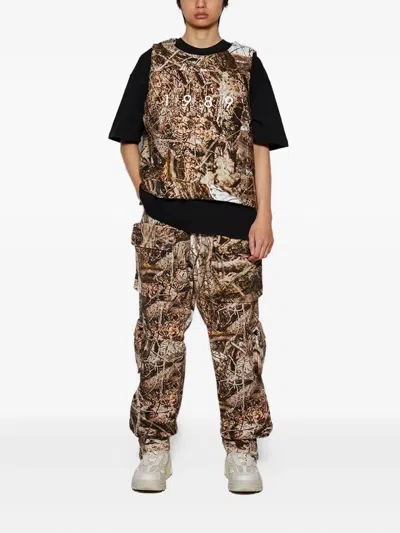 1989 Studio Camouflage-pattern Vest In Brown