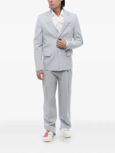 Off-white Single-breasted Blazer In Blue