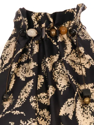 Max Mara Cartone Beaded Floral-print Maxi Dress In Multi