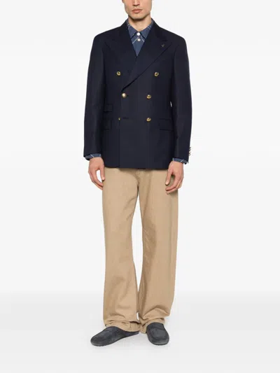 Gabriele Pasini Tailored Wide Lapels Double-breasted Blazer In Blue