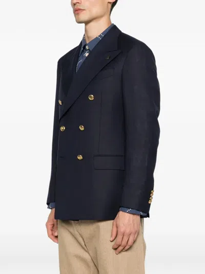 Gabriele Pasini Tailored Wide Lapels Double-breasted Blazer In Blue