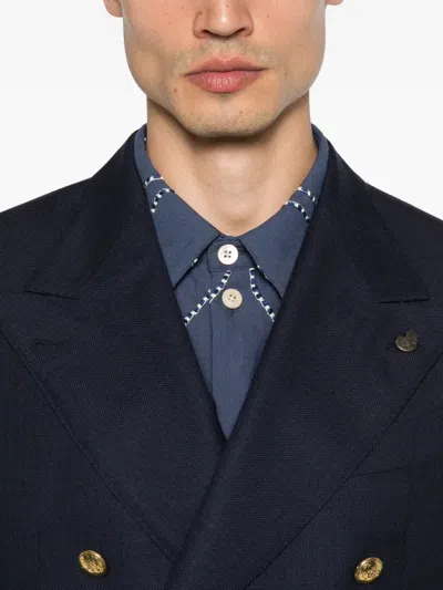 Gabriele Pasini Tailored Wide Lapels Double-breasted Blazer In Blue