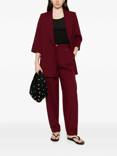 Dixie Single-breasted Suit In Red