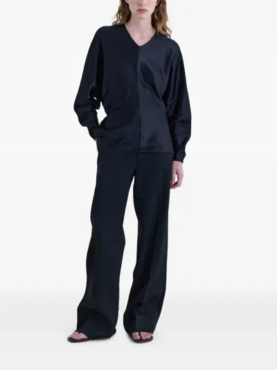 Fforme Gemma Satin Top In Black