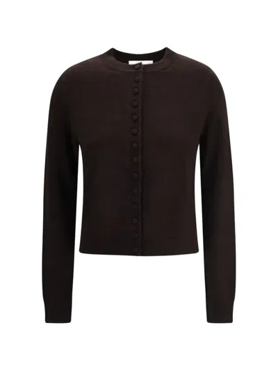 Lisa Yang Button-up Cashmere Cardigan In Brown