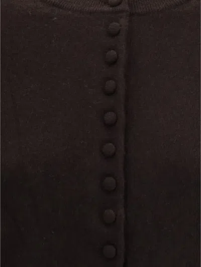 Lisa Yang Button-up Cashmere Cardigan In Brown