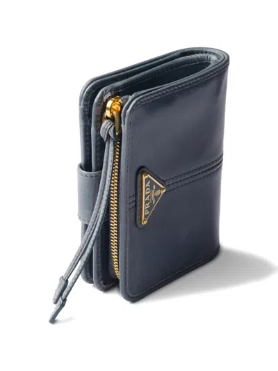 Prada Small Leather Wallet In Pattern