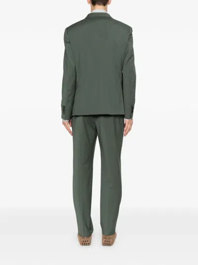 Manuel Ritz Buttoned Suit In Green
