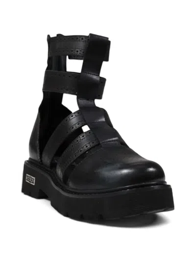 Cult Brogue-detail Platform Sandals In Black