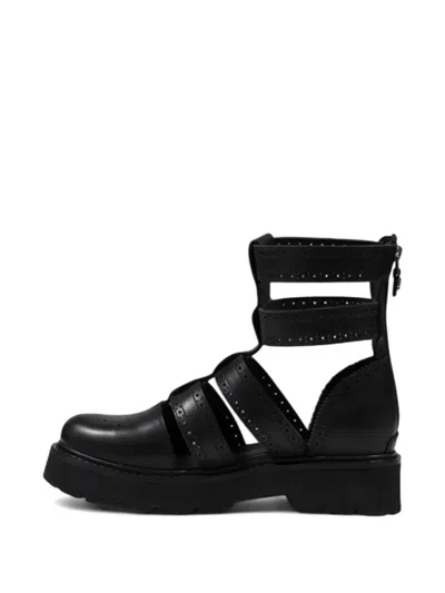 Cult Brogue-detail Platform Sandals In Black