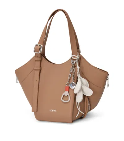 Loewe Leather Multi-shell Bag Charm In White