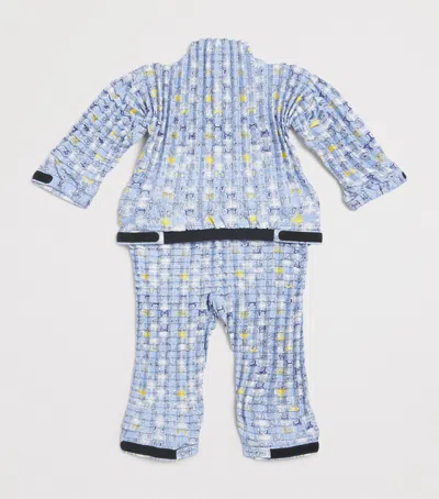 Petit Pli Patterned Versatile Top In Blue