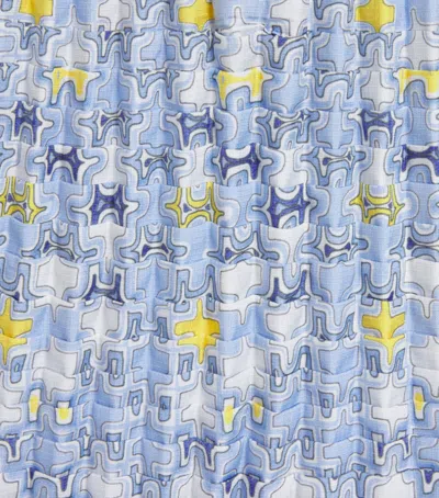 Petit Pli Patterned Versatile Top In Blue