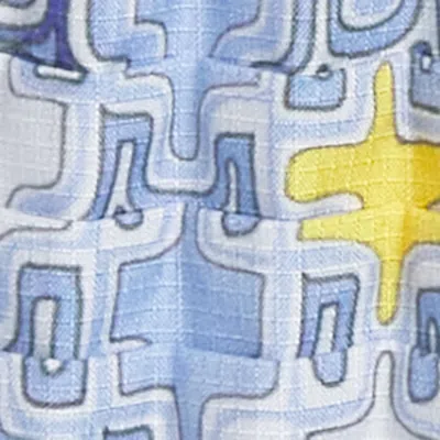 Petit Pli Patterned Versatile Top In Blue