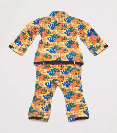 Petit Pli Versatile Patterned Trousers In Multi