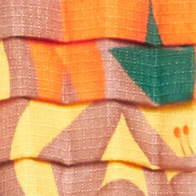 Petit Pli Versatile Patterned Trousers In Multi