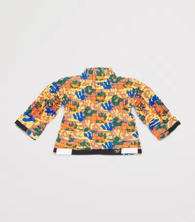 Petit Pli Patterned Versatile Top In Multi