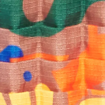 Petit Pli Patterned Versatile Top In Multi