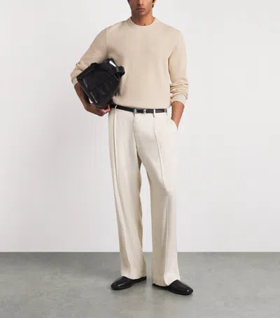 Nn07 Davy 6429 Ribbed Mock Neck Sweater In Neutral