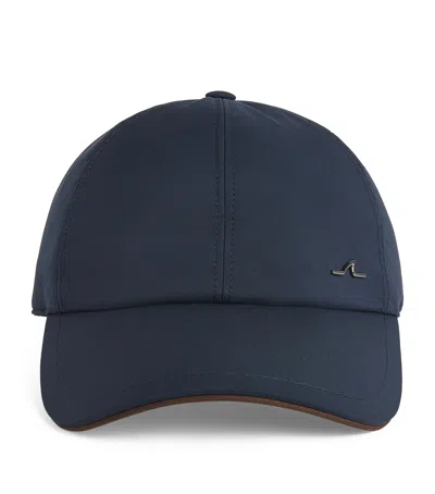 Paul & Shark Typhoon Logo-plaque Baseball Cap In Blue