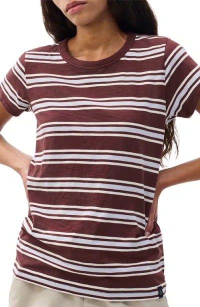 Rag & Bone The Slub Striped Tee In Multi
