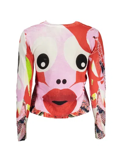 Desigual Abstract-pattern Sweater In Multi