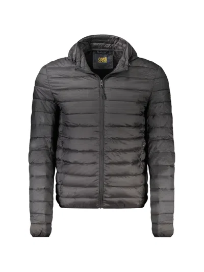 Cavalli Class Hooded Padded Jacket In Black