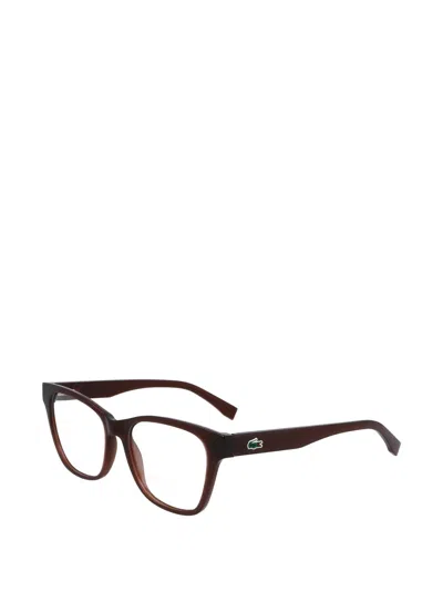 Lacoste Square-frame Glasses In White