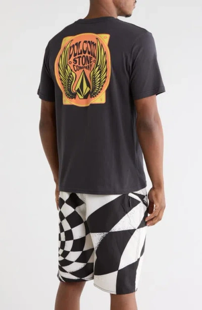 Volcom Dactyl Graphic T-shirt In Black