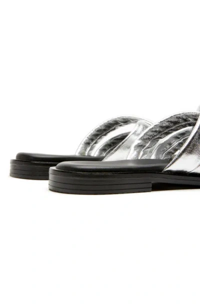 La Canadienne Fox Leather Sandal In Multi
